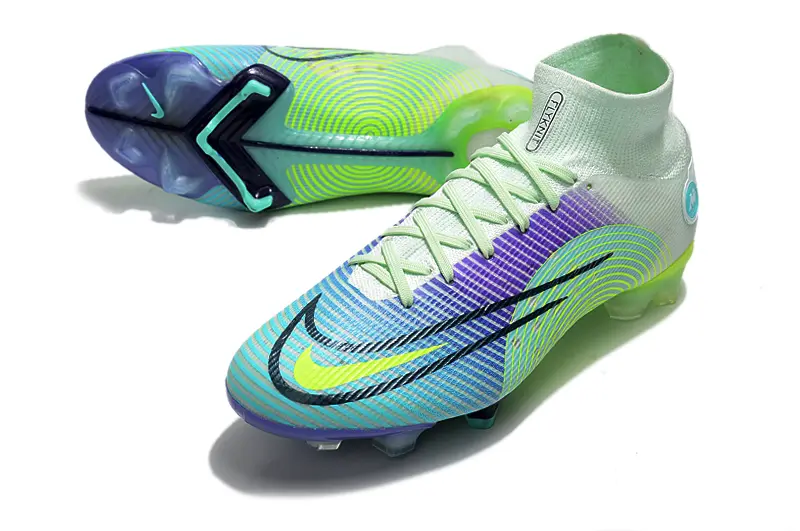 Nike Mercurial Superfly 8 Elite FG - Green/Electric Lime/Aqua Blue