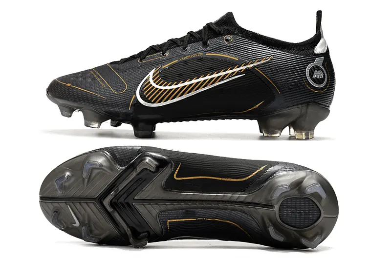 Nike Mercurial Vapor 14 Elite FG - Black/Metallic Gold/Graphite Grey