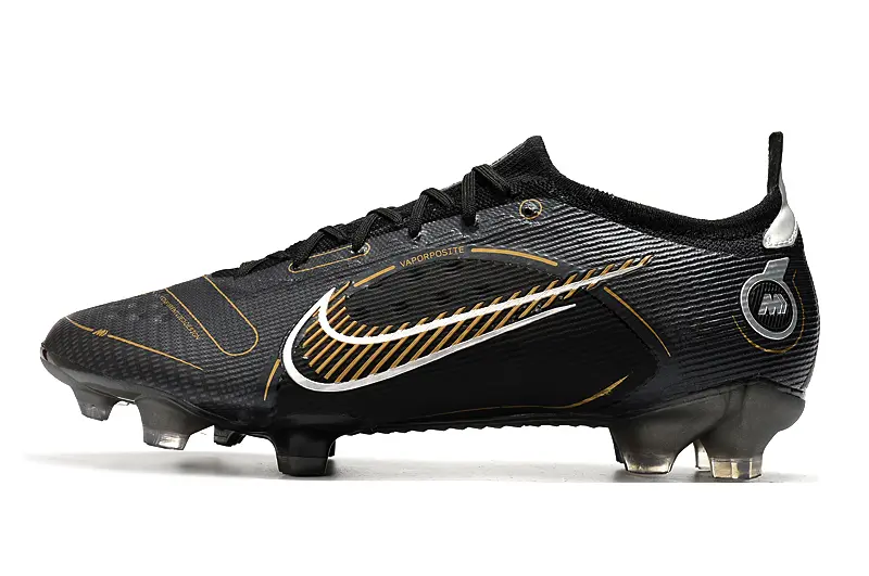 Nike Mercurial Vapor 14 Elite FG - Black/Metallic Gold/Graphite Grey