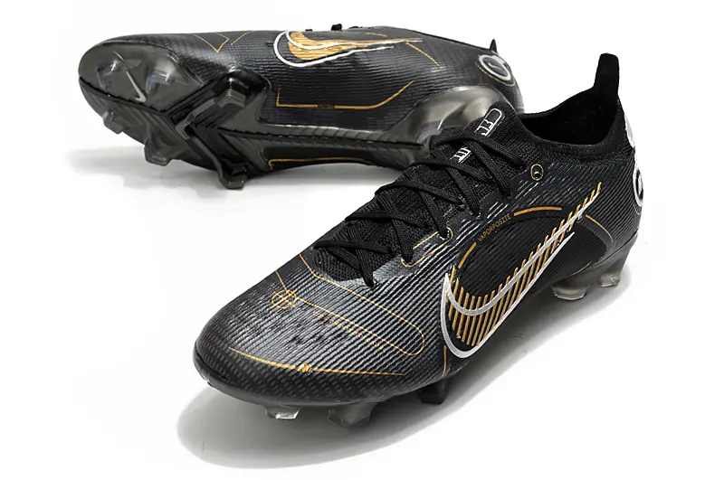 Nike Mercurial Vapor 14 Elite FG - Black/Metallic Gold/Graphite Grey