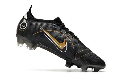 Nike Mercurial Vapor 14 Elite FG - Black/Metallic Gold/Graphite Grey