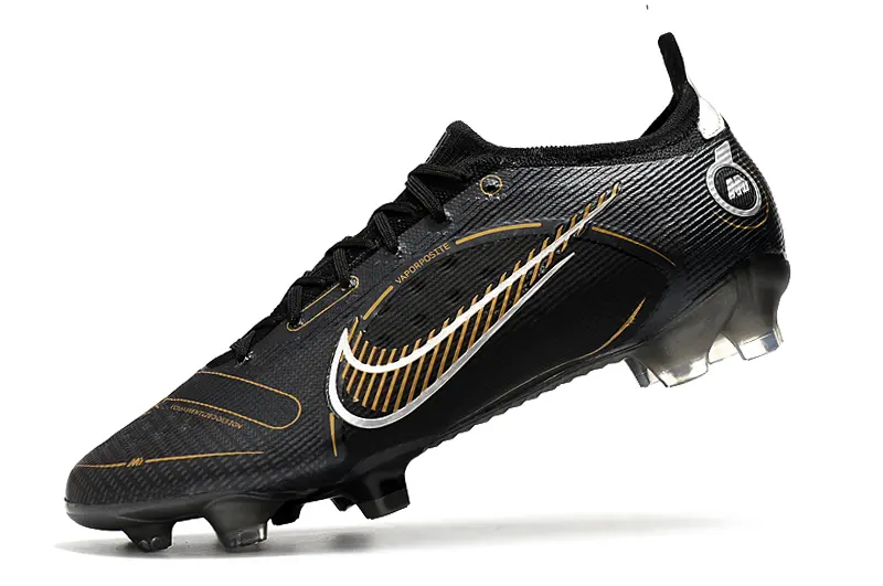 Nike Mercurial Vapor 14 Elite FG - Black/Metallic Gold/Graphite Grey