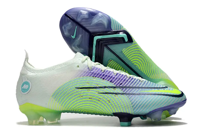 Nike Mercurial Vapor 14 Elite FG - White/Electric Green/Aubergine Purple