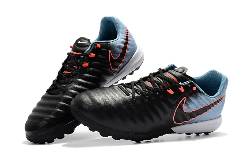 Nike Tiempox Finale TF - Black/Sky Blue/Coral Red