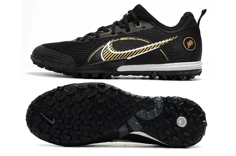Nike Mercurial Vapor 14 Pro TF - Black/Gold Accents/White Highlights