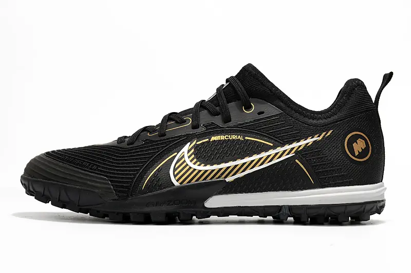 Nike Mercurial Vapor 14 Pro TF - Black/Gold Accents/White Highlights
