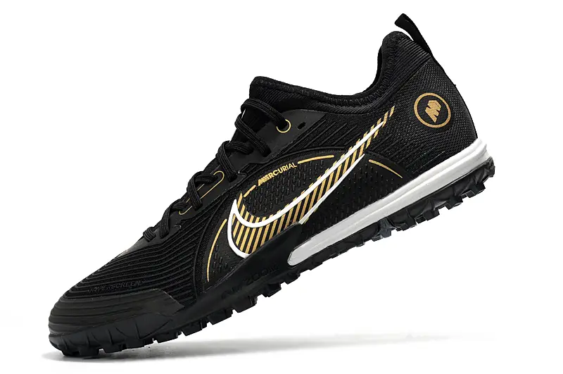 Nike Mercurial Vapor 14 Pro TF - Black/Gold Accents/White Highlights