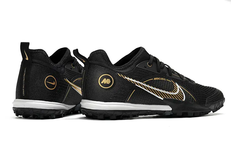 Nike Mercurial Vapor 14 Pro TF - Black/Gold Accents/White Highlights