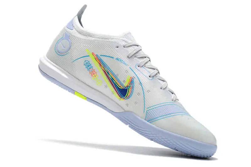 Nike Mercurial Vapor 14 Elite IC - White/Electric Blue/Neon Yellow