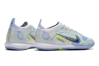 Nike Mercurial Vapor 14 Elite IC - White/Electric Blue/Neon Yellow