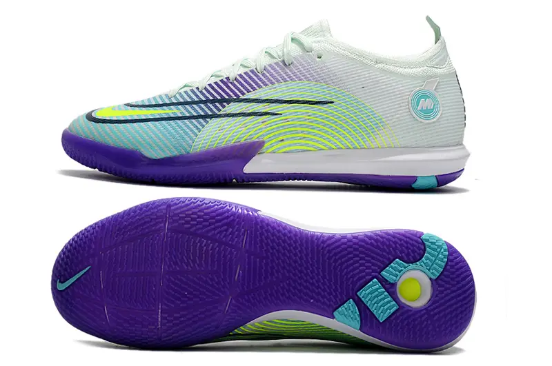 Nike Mercurial Vapor 14 Elite IC - White/Mint Green/Royal Purple