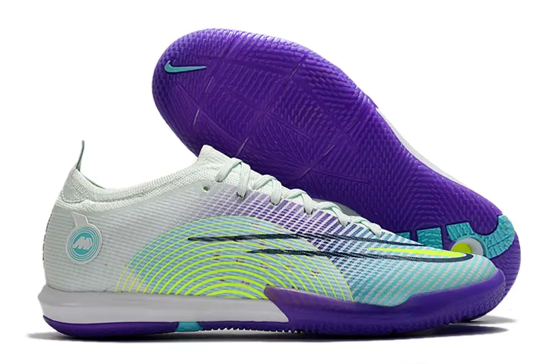 Nike Mercurial Vapor 14 Elite IC - White/Mint Green/Royal Purple