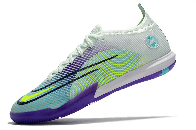 Nike Mercurial Vapor 14 Elite IC - White/Mint Green/Royal Purple