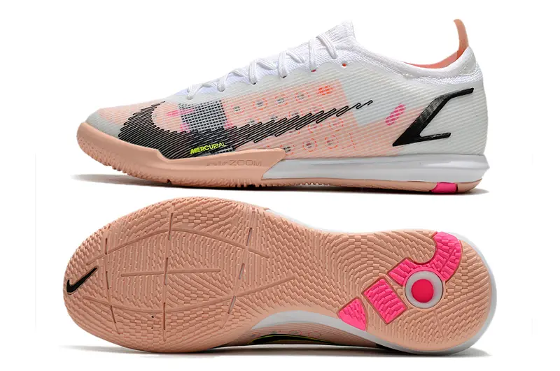 Nike Mercurial Vapor 14 Elite IC - White/Pearl White/Atomic Peach