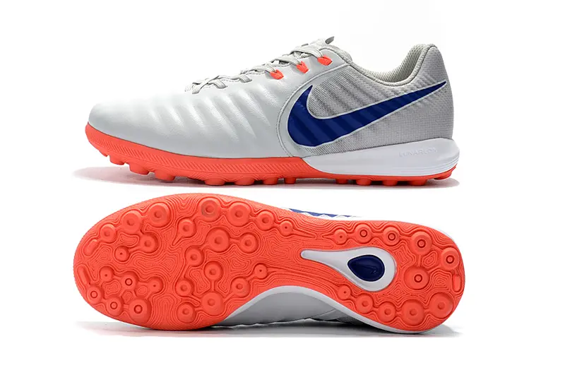 Nike Tiempox Finale TF - Gray/Vibrant Orange/Sapphire Blue