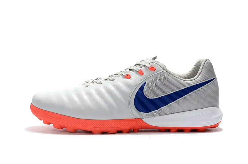 Nike Tiempox Finale TF - Gray/Vibrant Orange/Sapphire Blue