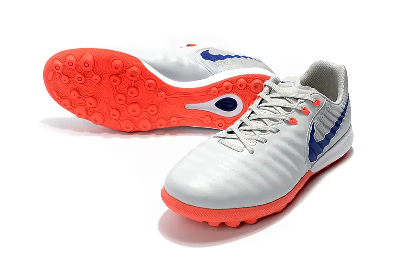 Nike Tiempox Finale TF - Gray/Vibrant Orange/Sapphire Blue