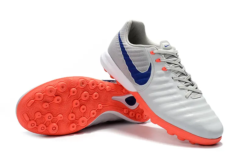 Nike Tiempox Finale TF - Gray/Vibrant Orange/Sapphire Blue