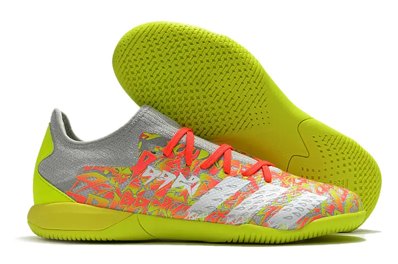 Adidas Predator Freak.1 IC - Gray/Neon Green/Fluorescent Pink
