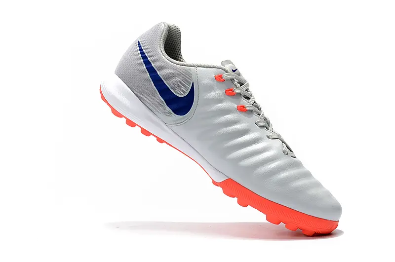 Nike Tiempox Finale TF - Gray/Vibrant Orange/Sapphire Blue
