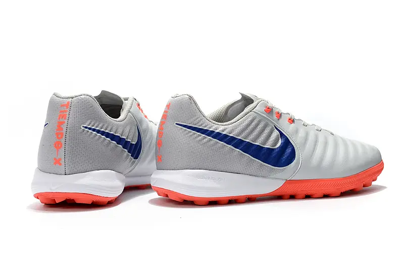 Nike Tiempox Finale TF - Gray/Vibrant Orange/Sapphire Blue