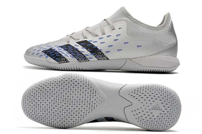 Adidas Predator Freak.1 IC - Grey/Metallic Silver/Electric Blue
