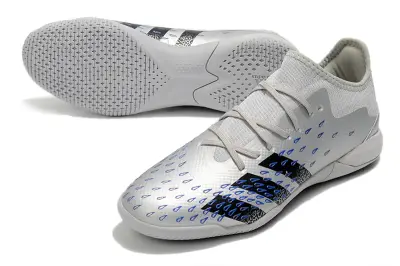 Adidas Predator Freak.1 IC - Grey/Metallic Silver/Electric Blue