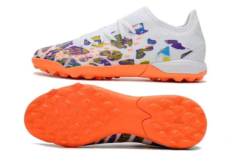 Adidas Predator Freak.3 TF - White/Vibrant Orange/Colorful Design