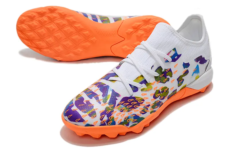 Adidas Predator Freak.3 TF - White/Vibrant Orange/Colorful Design