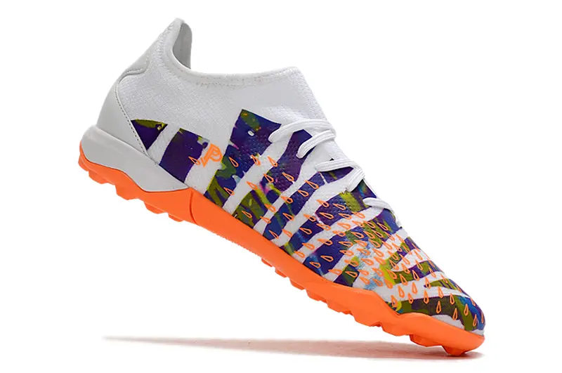 Adidas Predator Freak.3 TF - White/Vibrant Orange/Colorful Design