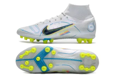 Nike Mercurial Superfly 8 Elite AG - White/Luminous Yellow/Pure Blue