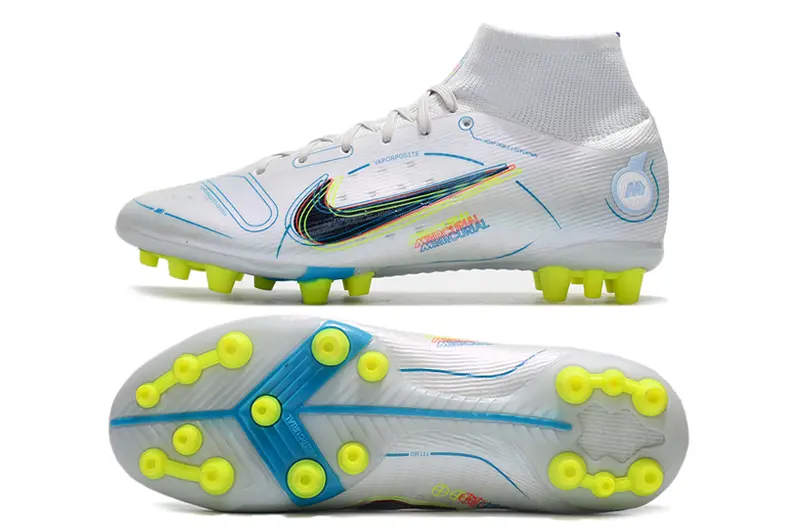 Nike Mercurial Superfly 8 Elite AG - White/Luminous Yellow/Pure Blue