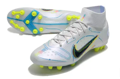 Nike Mercurial Superfly 8 Elite AG - White/Luminous Yellow/Pure Blue
