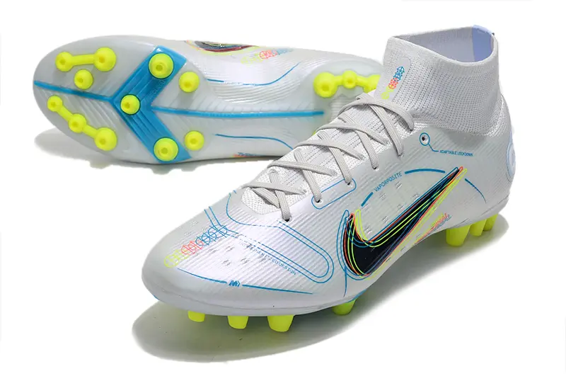 Nike Mercurial Superfly 8 Elite AG - White/Luminous Yellow/Pure Blue