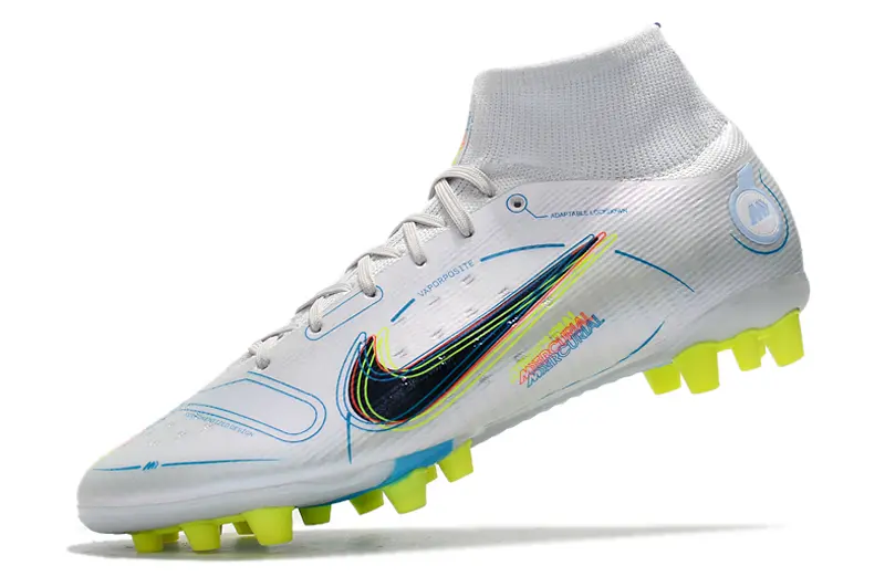 Nike Mercurial Superfly 8 Elite AG - White/Luminous Yellow/Pure Blue