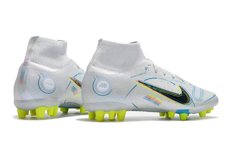 Nike Mercurial Superfly 8 Elite AG - White/Luminous Yellow/Pure Blue