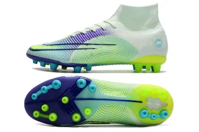 Nike Mercurial Superfly 8 Elite AG - White/Electric Green/Purple Wave