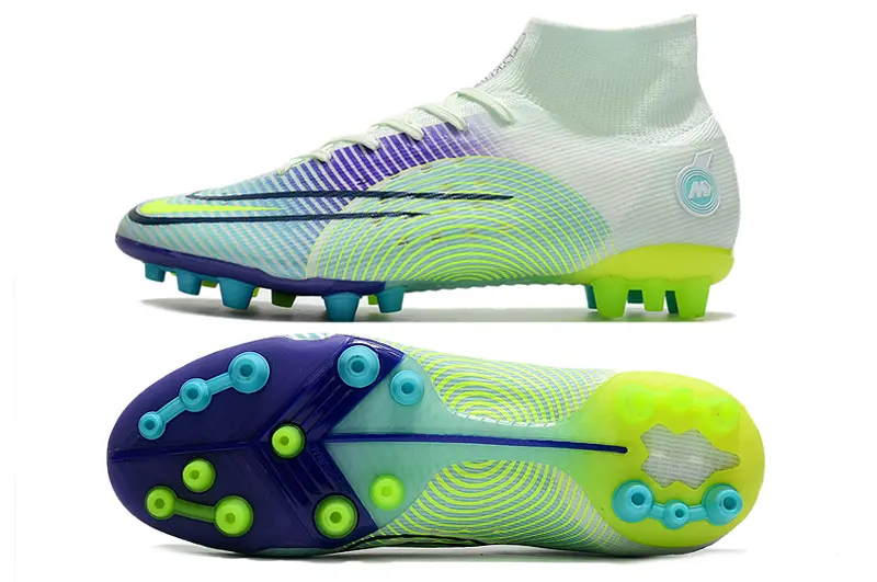 Nike Mercurial Superfly 8 Elite AG - White/Electric Green/Purple Wave