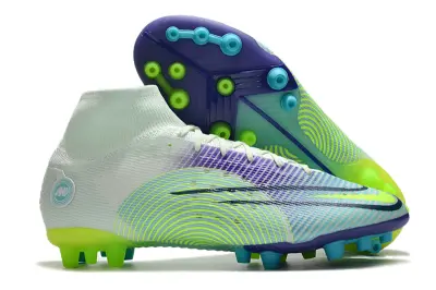 Nike Mercurial Superfly 8 Elite AG - White/Electric Green/Purple Wave