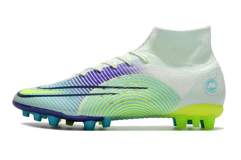 Nike Mercurial Superfly 8 Elite AG - White/Electric Green/Purple Wave