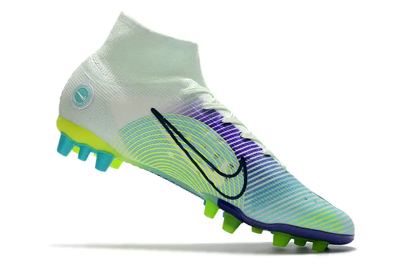 Nike Mercurial Superfly 8 Elite AG - White/Electric Green/Purple Wave