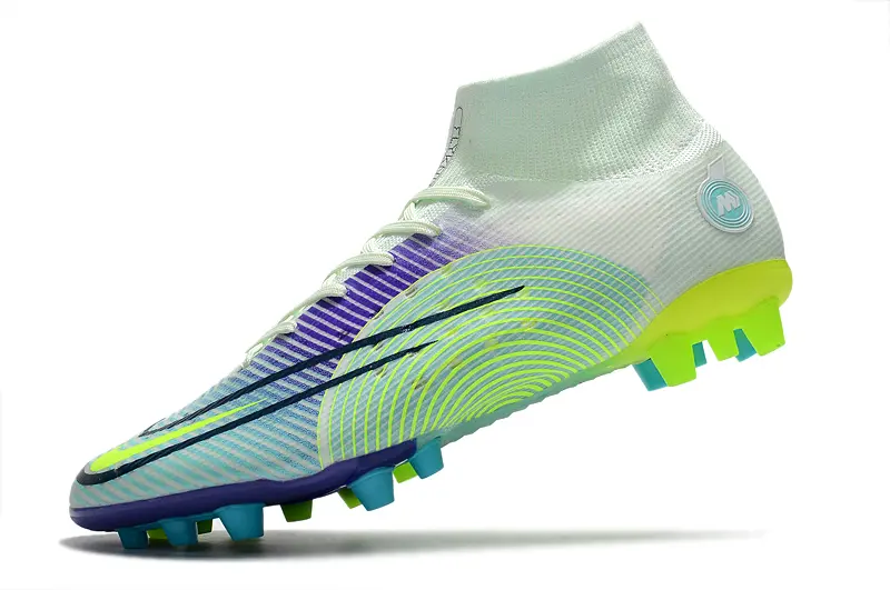 Nike Mercurial Superfly 8 Elite AG - White/Electric Green/Purple Wave