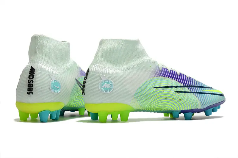 Nike Mercurial Superfly 8 Elite AG - White/Electric Green/Purple Wave
