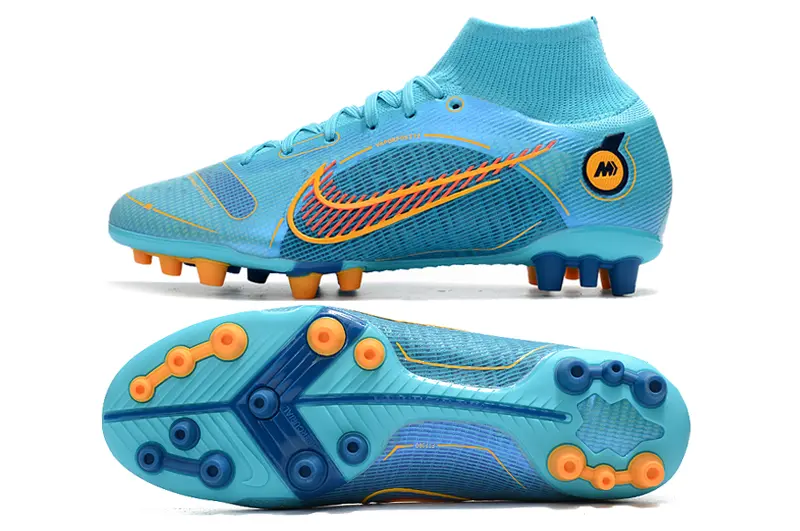 Nike Mercurial Superfly 8 Elite AG - Blue/Aqua Burst/Fire Orange