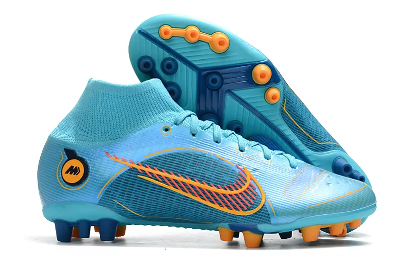 Nike Mercurial Superfly 8 Elite AG - Blue/Aqua Burst/Fire Orange