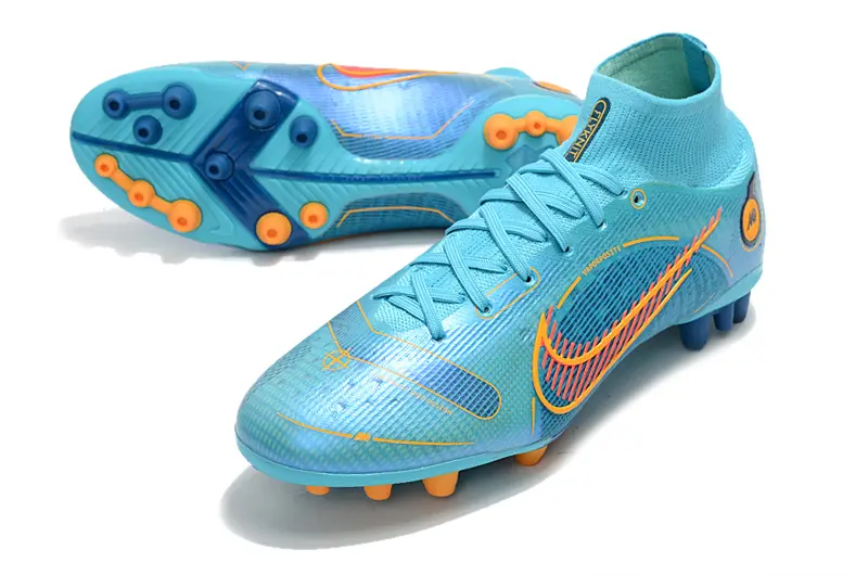 Nike Mercurial Superfly 8 Elite AG - Blue/Aqua Burst/Fire Orange