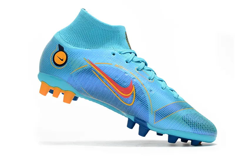 Nike Mercurial Superfly 8 Elite AG - Blue/Aqua Burst/Fire Orange
