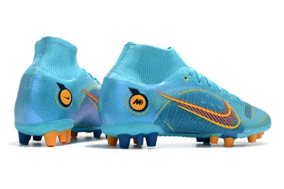 Nike Mercurial Superfly 8 Elite AG - Blue/Aqua Burst/Fire Orange