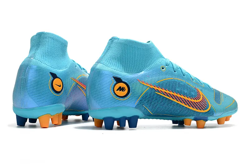 Nike Mercurial Superfly 8 Elite AG - Blue/Aqua Burst/Fire Orange