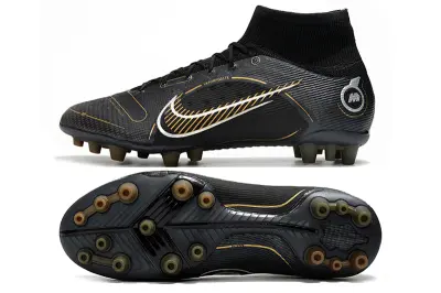 Nike Mercurial Superfly 8 Elite AG - Black/Golden Strike/Shadow Black